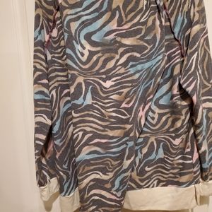 2 piece zebra tie dye lounge set